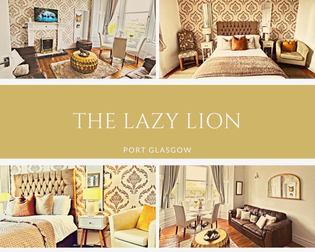 The Lazy Lion - Spacious 2 Bedroom - Town Centre Holiday Home Apartment ميناء غلاسكو المظهر الخارجي الصورة